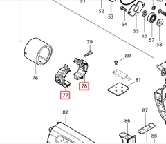 Ổ than máy khoan bê tông Makita DHR202/ BHR202
