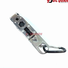 Móc chìa khóa dụng cụ đa năng, có đèn led, kết hợp cùng nhiều đầu vít MODEL 9095
