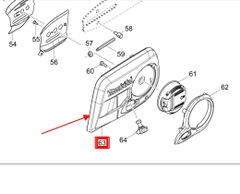 Nấp bảo vệ má ngoài máy DUC353 Makita 457000-5