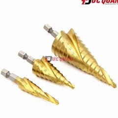 bộ 3 mũi khoan tháp titan siêu cứng,đường kính 4-32mm