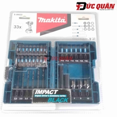 Bộ mũi khoan và vít 33 chi tiết IMPACT BLACK Makita E-06622