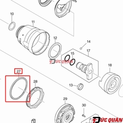Vòng đệm cao su máy Makita DTD172/ TD172