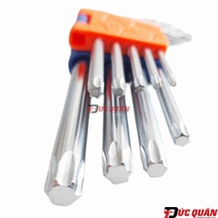 Bộ 9 chìa lục  giác sao ( có lổ và không lổ ) từ T10- T50 WADFOW