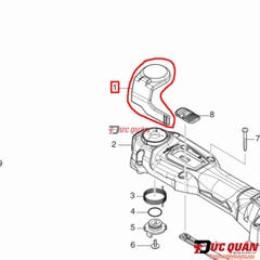 Cần gạt khóa lưỡi cắt cắt đa năng Makita DTM52/ XMT04 140Y95-2