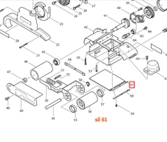 Tấm đệm máy chà nhám băng, 9403, MAKITA, 150980-1 ( 1 cái )