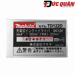 Tem dùng cho máy bắn vít TD122D