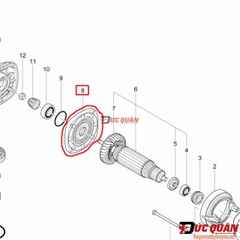 Nấp hộp nhông máy mài Makita 9553B 317821-6