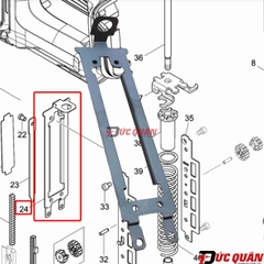 Thanh ray máy bắn đinh Makita DFN350