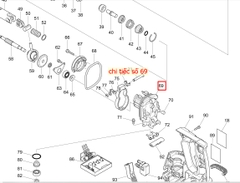 Vỏ trong máy khoan bê tông, DHR242, DHR244, HR244, MAKITA, 318810-4