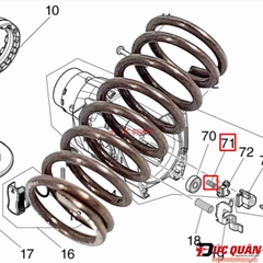 Lò xo ( 4 ) Chuyển chế độ máy Makita DHR182/ HR182 232474-9