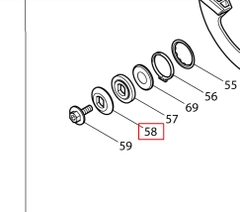 mặt bít ngoài DCS550/ DCS553 Makita 224404-4