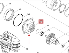 Nấp hộp nhông máy DTW1001/ DTW1002 Makita 135718-5