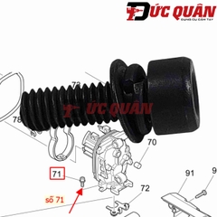 Ốc lục giác ( M4X12 ) HR244/ DHR242 Makita 922118-6