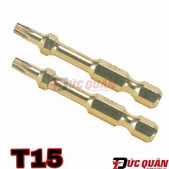 Bộ 2 mũi vít hoa thị Torsion Impact Gold Makita (không có lỗ)