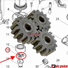 Bộ 3 nhông nhỏ máy cưa Makita DPB181/ XBP01