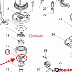 Bộ 3 nhông nhỏ máy cưa Makita DPB181/ XBP01