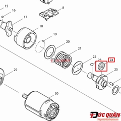 Bánh nhông máy bắn vít Makita TD090 227213-0