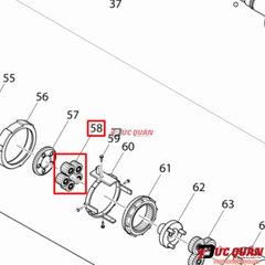 Bộ 5 cái nhông máy bắn vít MAKITA TD141/DTP141/TP131