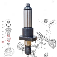 Trục nhông máy mài DGA406/ DGA408/ DGA418 Makita 326669-5