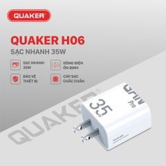 Củ Sạc GAN 35W Quaker H06