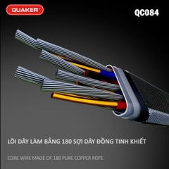 Cáp Sạc Dù Quaker 1M QC - 084M 3.1A