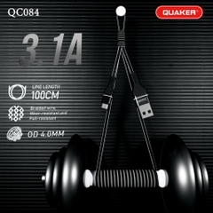 Cáp Sạc Dù Quaker 1M QC - 084M 3.1A