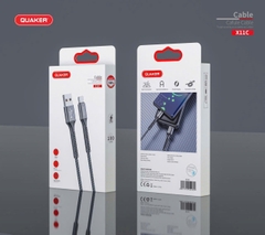 Cáp sạc dù Quaker X11 3A 1M USB - Type C