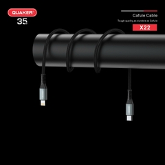 Cáp sạc Quaker 35W X22 TypeC to Lightning 1,2M