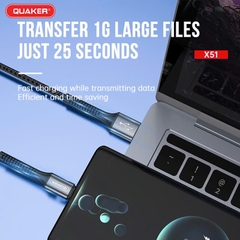 CÁP SẠC NHANH 3A QUAKER X51 2M