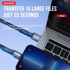 CÁP SẠC NHANH 3A QUAKER X52 2M
