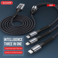 CÁP DÙ QUAKER 3IN1 QUAKER X55 3A 1,2M