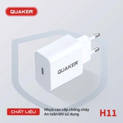 Bộ Sạc Nhanh Quaker H11 EU 20W