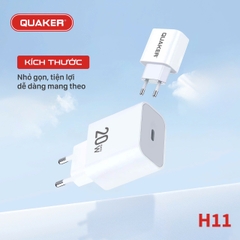 Bộ Sạc Nhanh Quaker H11 EU 20W