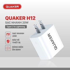 CỦ SẠC GAN 20W QUAKER H12