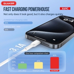 CÁP SẠC SILICON CAO CẤP QUAKER X69C