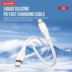 Cáp sạc Silicon Quaker X82 30W TypeC to Ligtning