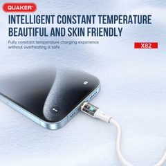 Cáp sạc Silicon Quaker X82 30W TypeC to Ligtning