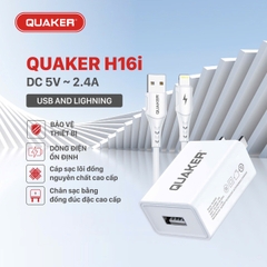 Bộ sạc nhanh Quaker 2.4A H16I