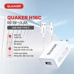 Bộ sạc nhanh Quaker 2.4A H16C