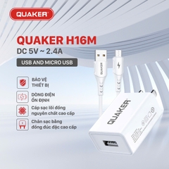 Bộ sạc nhanh Quaker 2.4A H16M