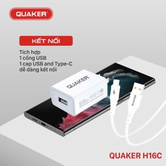 Bộ sạc nhanh Quaker 2.4A H16C