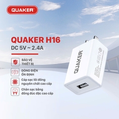 Củ sạc nhanh Quaker 2.4A H16