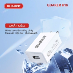 Củ sạc nhanh Quaker 2.4A H16