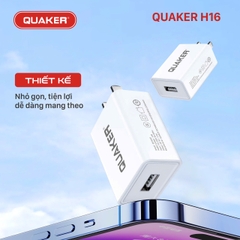 Củ sạc nhanh Quaker 2.4A H16