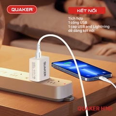 Củ sạc nhanh Quaker 2.4A H16