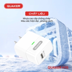 CỦ SẠC NHANH QC 3.0 - 18W QUAKER H15 