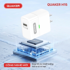 CỦ SẠC NHANH QC 3.0 - 18W QUAKER H15 