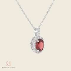 Dây Chuyền Đá Quý Ruby Đỏ - VHN01-03