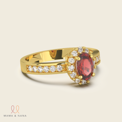 Nhẫn Đá Quý Ruby Đỏ - VHR01-03