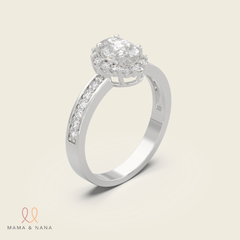 Nhẫn Đá Quý Moissanite Trắng - VHR01-02